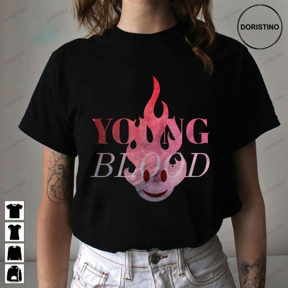 Young Blood Fire Art Awesome Shirts